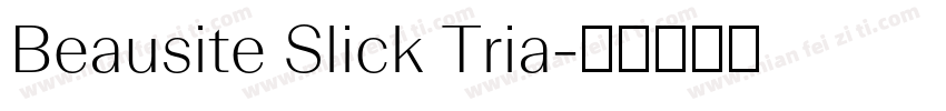 Beausite Slick Tria字体转换